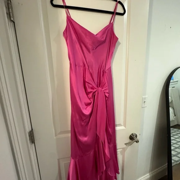 cinq a sept | Dresses | Cinq Sept Fuchsia High Low Dress | Poshmark